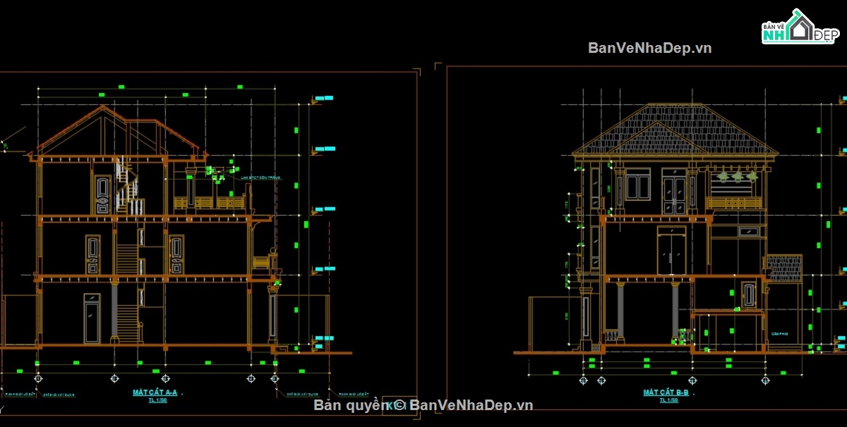 hồ sơ biệt thự,bản vẽ biệt thự,thiết kế biệt thự,kiến trúc biệt thự,biệt thự 3 tầng