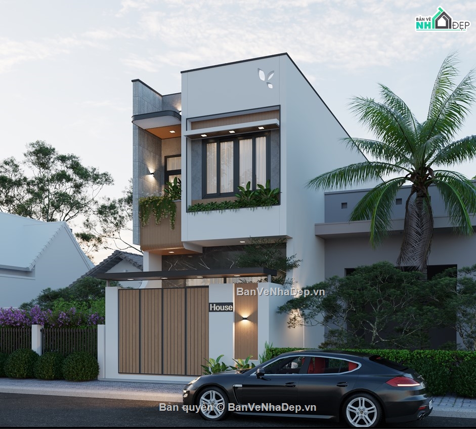 nhà phố 2 tầng,mẫu nhà phố 2 tầng,file cad nhà phố,kiến trúc nhà phố 2 tầng,bản vẽ nhà phố 2 tầng