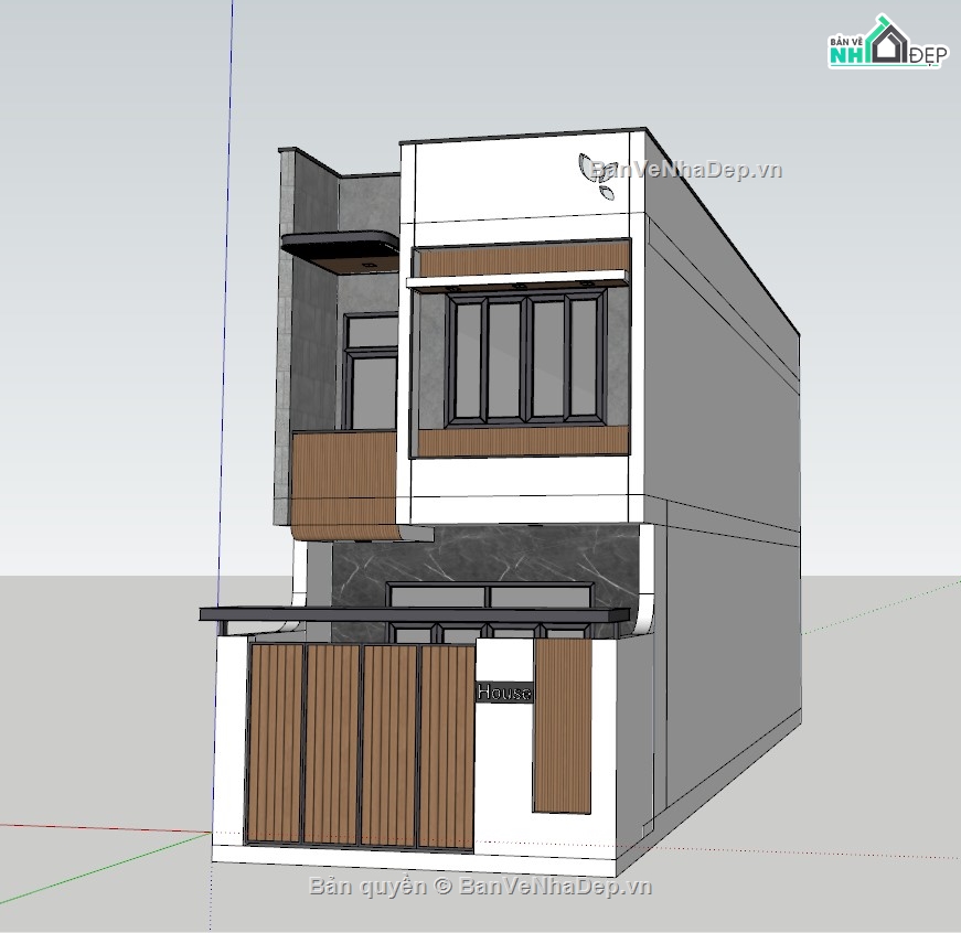 nhà phố 2 tầng,mẫu nhà phố 2 tầng,file cad nhà phố,kiến trúc nhà phố 2 tầng,bản vẽ nhà phố 2 tầng