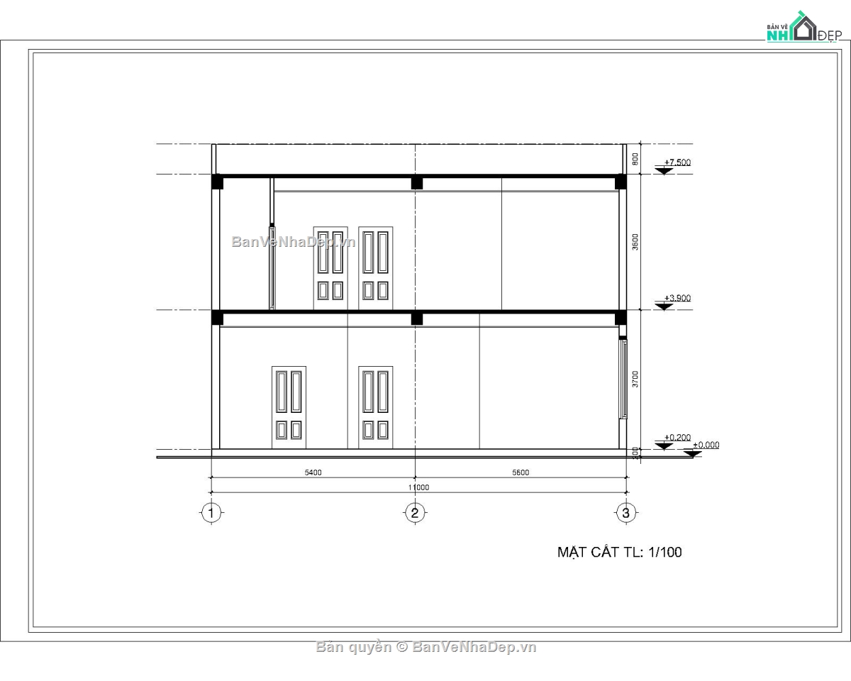 nhà phố 2 tầng,2 tầng,3dmax,Sketchup nhà phố,kiến trúc nhà phố 3 tầng,cad nhà phố