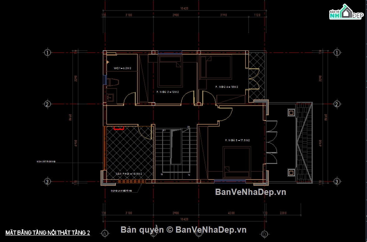 Biệt thự 2 tầng mái nhật,file cad biệt thự 2 tầng,full hồ sơ biệt thự 2 tầng,mẫu biệt thự 2 tầng,biệt thự 2 tầng 8.46x12.42m