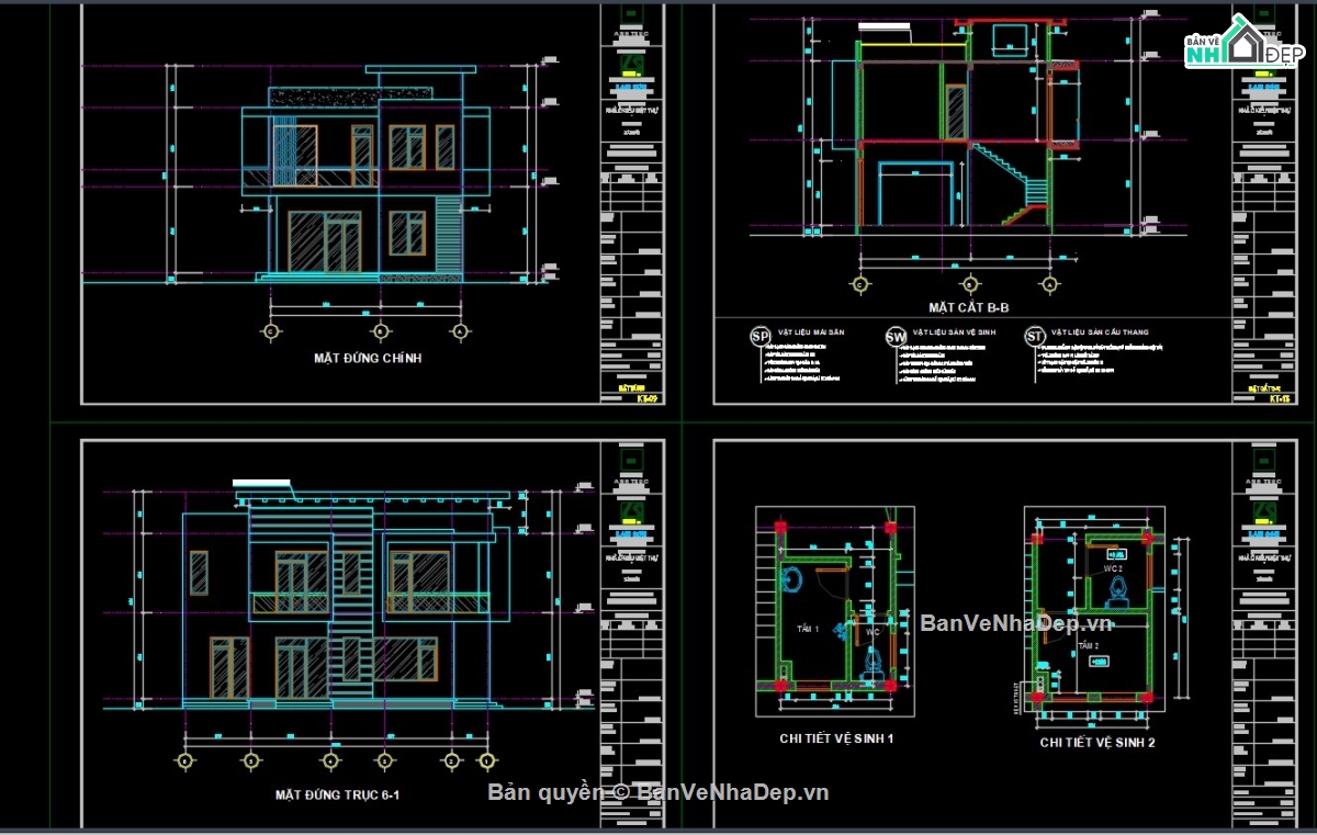biệt thự 2 tầng,mẫu thiết kế biệt thự,bản vẽ cad biệt thự,bản vẽ mẫu nhà phố,bản vẽ nhà đẹp,kiến trúc nhà đẹp