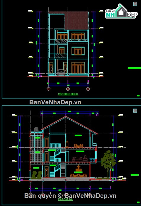 mẫu biệt thự 3 tầng,thiết kế biệt thự 3 tầng,thiết kế biệt thự,bản vẽ biệt thự 3 tầng,mẫu biệt thự