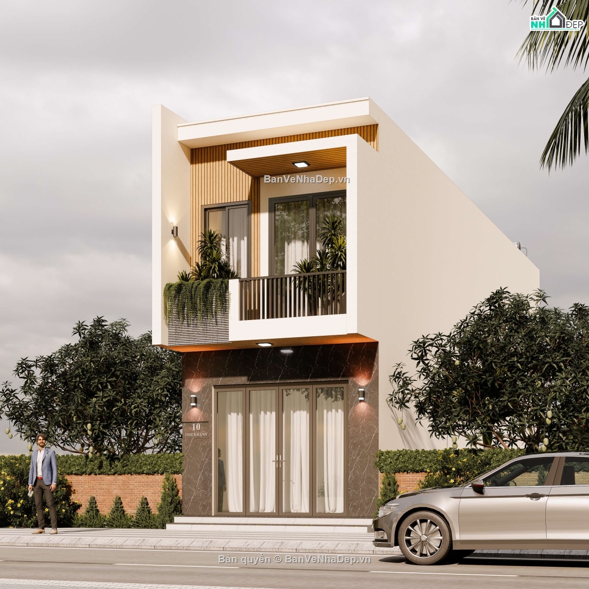 nhà 2 tầng 4.5x21m,hồ sơ nhà 2 tầng 4.5x21m,nhà 4.5x21m