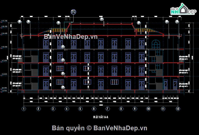 Hồ sơ thiết kế,trường tiểu học,trường học,Nhà hiệu bộ,trường,thiết kế