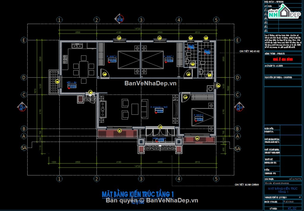 kiến trúc mái nhật,biệt thự mái nhật,biệt thự 1 tấng mái nhật,file cad biệt thự 1 tầng mái nhật