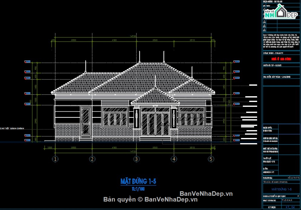 kiến trúc mái nhật,biệt thự mái nhật,biệt thự 1 tấng mái nhật,file cad biệt thự 1 tầng mái nhật
