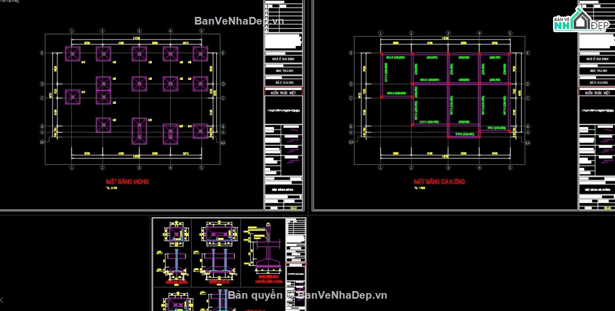 kiến trúc mái nhật,biệt thự mái nhật,biệt thự 1 tấng mái nhật,file cad biệt thự 1 tầng mái nhật