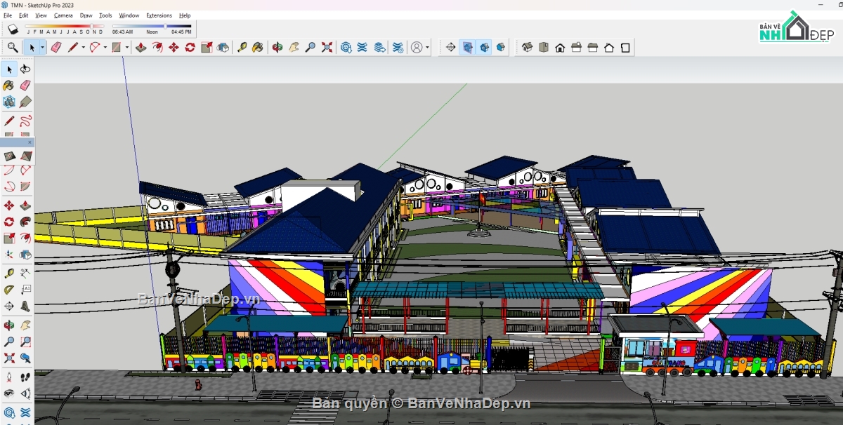 cad trường tiểu học,hồ sơ trường học,thiết kế trường học,chi tiết trường học,sketchup trường tiểu học,chi tiết sketchup