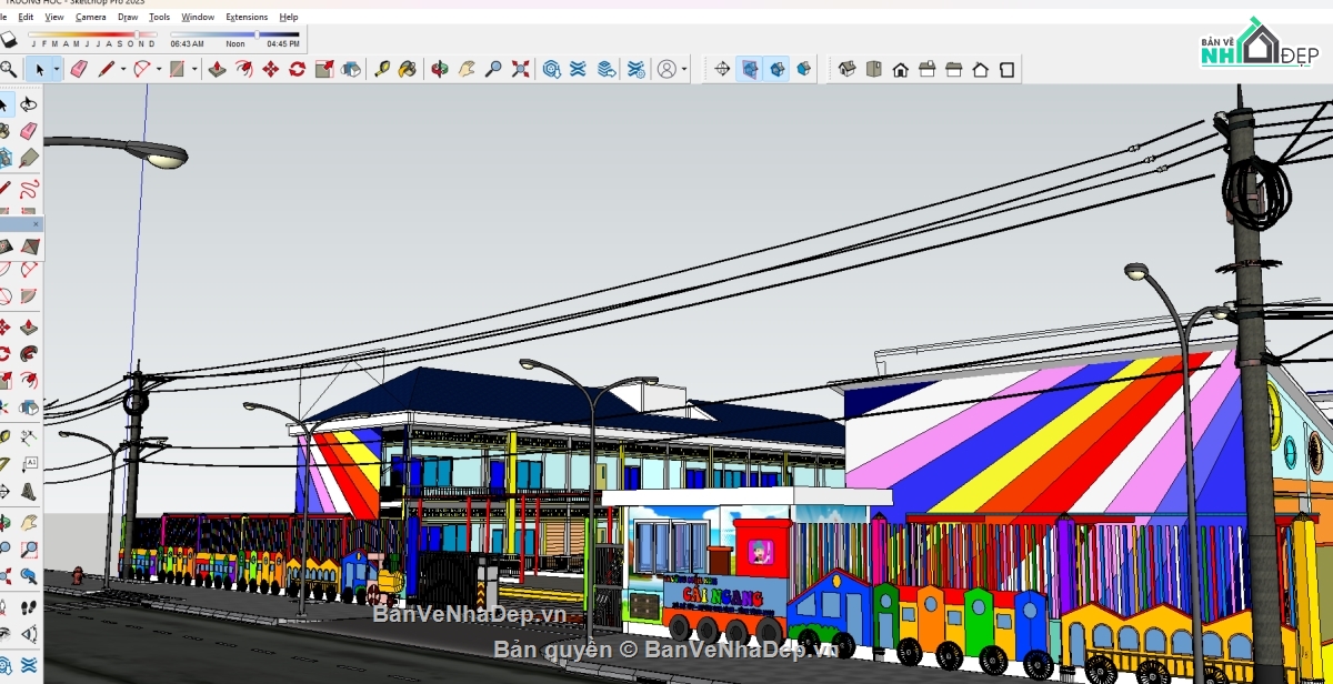 cad trường tiểu học,hồ sơ trường học,thiết kế trường học,chi tiết trường học,sketchup trường tiểu học,chi tiết sketchup