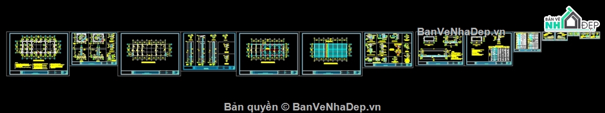 nhà xe cơ quan,trụ sở làm việc,hồ sơ thiết kế thi công,bản vẽ thi công,nhà làm việc cơ quan,nhà đặt máy nổ