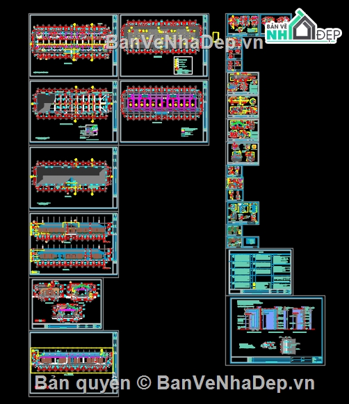 nhà ở và làm việc,nhà làm việc cơ quan,trụ sở cơ quan,nhà làm việc 1 tầng 12 gian,trụ sở 1 tầng 12 gian,hồ sơ thiết kế thi công