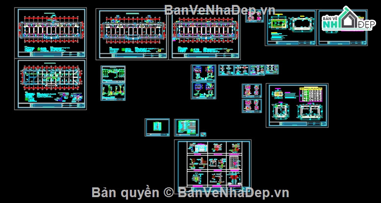 nhà ở và làm việc,nhà làm việc cơ quan,trụ sở cơ quan,nhà làm việc 1 tầng 12 gian,trụ sở 1 tầng 12 gian,hồ sơ thiết kế thi công