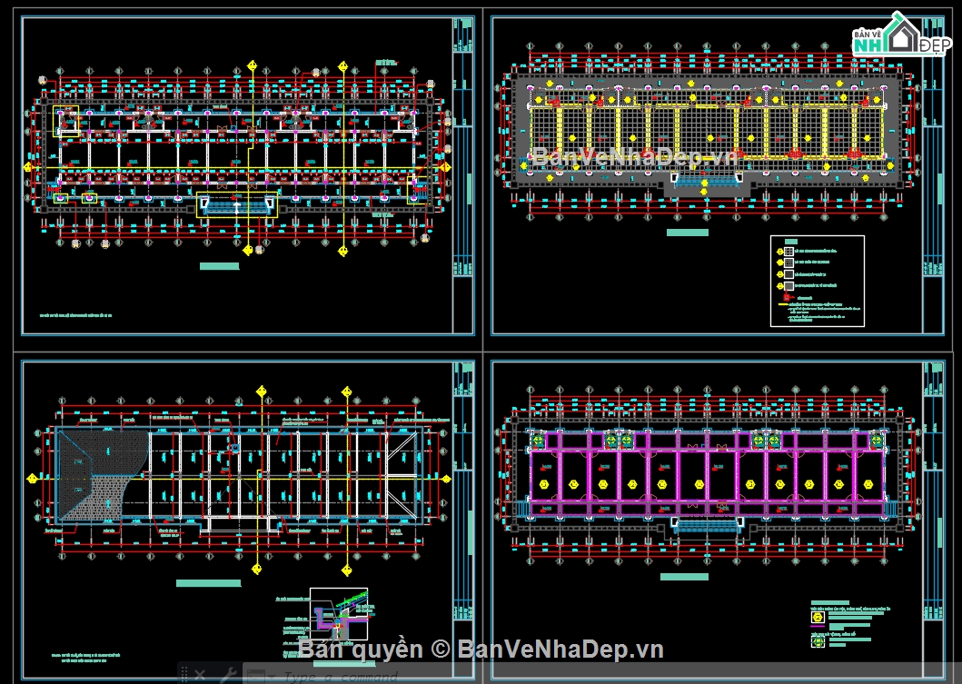 nhà ở và làm việc,nhà làm việc cơ quan,trụ sở cơ quan,nhà làm việc 1 tầng 12 gian,trụ sở 1 tầng 12 gian,hồ sơ thiết kế thi công