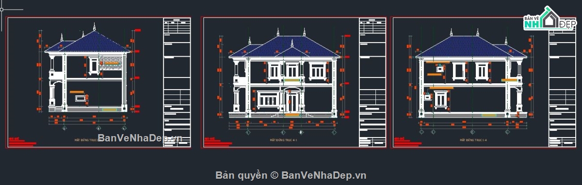 biệt thự 2 tầng,mẫu nhà 2 tầng mái nhật,kiến trúc biệt thự