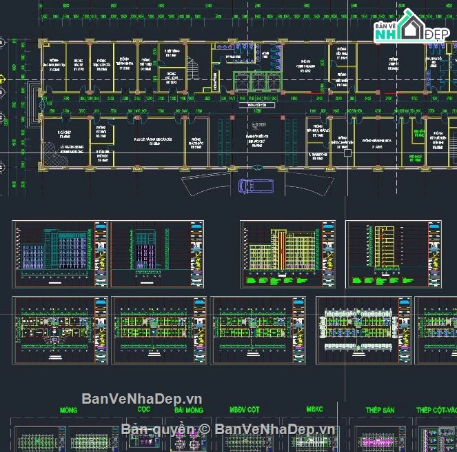 bệnh viện 9 tầng,file cad bệnh viện,bệnh viện file cad,autocad bệnh viện