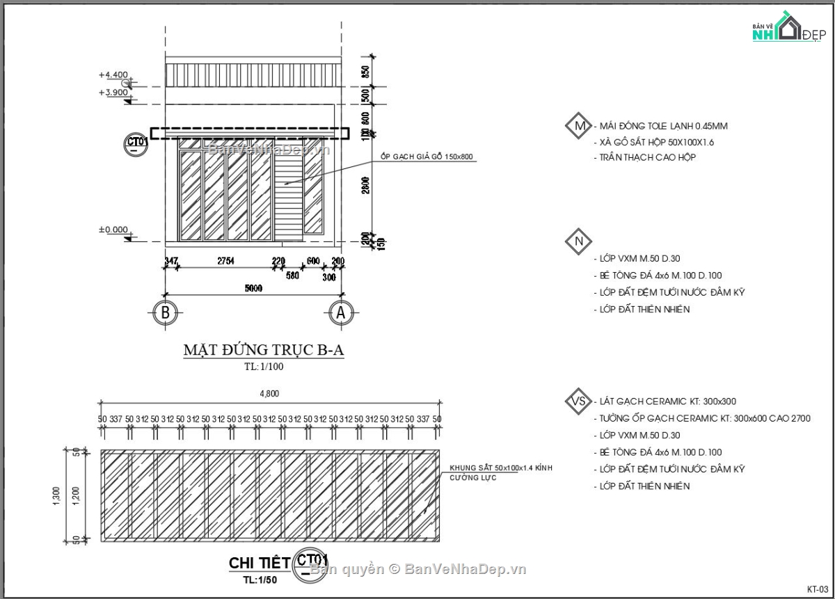 file cad nhà cấp 4,bản vẽ  nhà cấp 4,mẫu tk  nhà cấp 4,nhà cấp 4