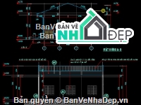 bản vẽ nhà kho,hồ sơ thiết kế nhà kho,kho vật tư,nhà kho phân xưởng,bản vẽ nhà kho khu cn,nhà kho 9x12m