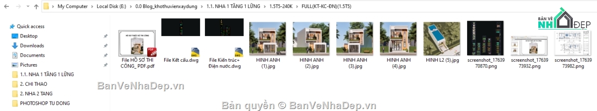 nhà gác lững 5x14m,full hồ sơ gác lững 5x14m,hồ sơ thi công gác lững 5x14m,nhà 5x14m gác lững