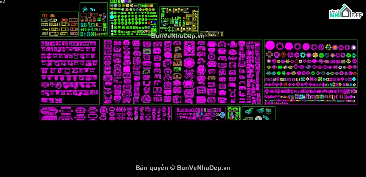 funiture,bố trí nội thất,thư viên cad