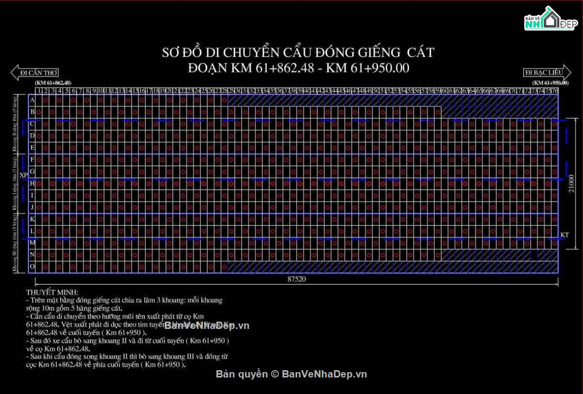 biện pháp thi công móng cọc,bản vẽ cọc,biện pháp móng cọc
