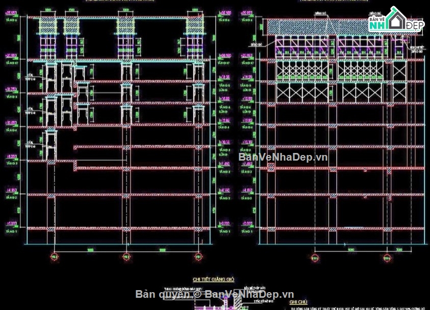 Biện pháp thi công sàn chuyển,BPTC sàn chuyển,file cad bptc sàn chuyển