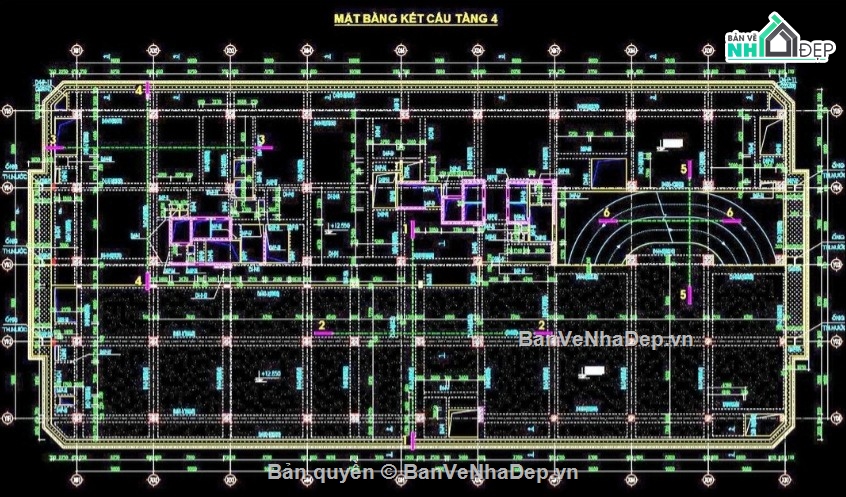 Biện pháp thi công sàn chuyển,BPTC sàn chuyển,file cad bptc sàn chuyển