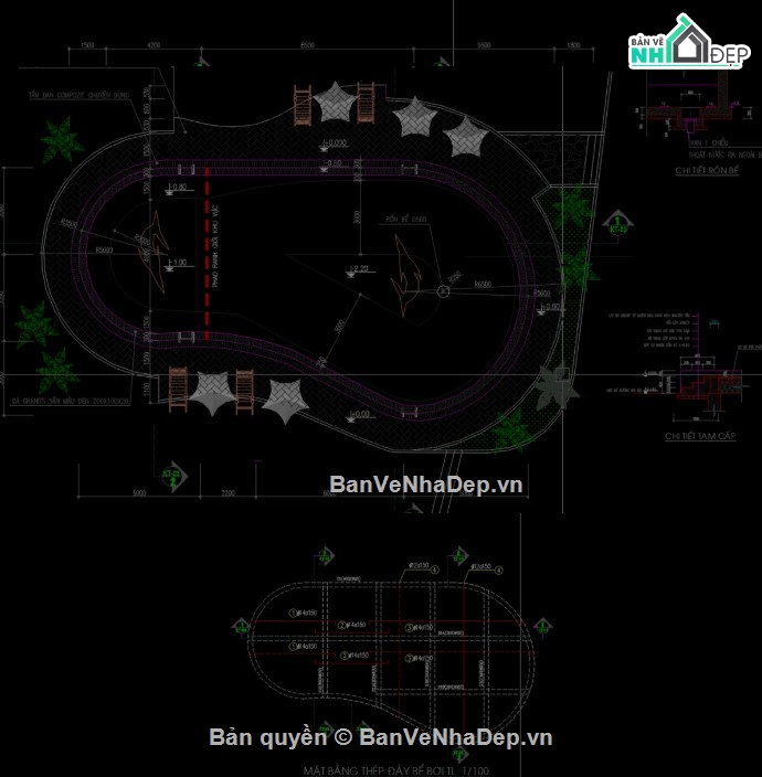 Bản vẽ công nghệ hồ bơi,bản vẽ hệ thống lọc hồ bơi,Bản vẽ hồ bơi khu nghỉ dưỡng,Bản vẽ hồ bơi resort Đà Nẵng,Bản vẽ thi công hồ bơi khu nghỉ dưỡng