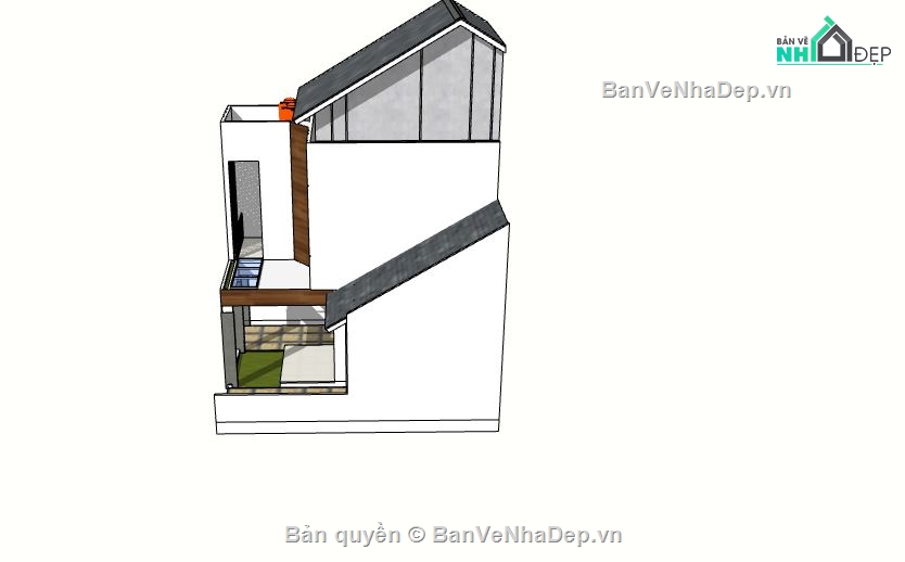 mẫu nhà 2 tầng,thiết kế nhà 2 tầng,phối cảnh nhà 2 tầng,file su nhà 2 tầng