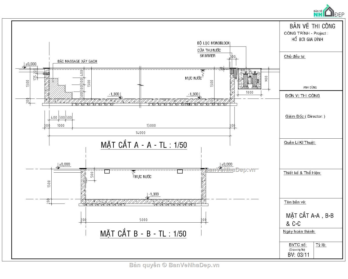 Bản vẽ autocad hồ bơi,xay dung ho boi,thi cong ho boi,thiết kế hồ bơi