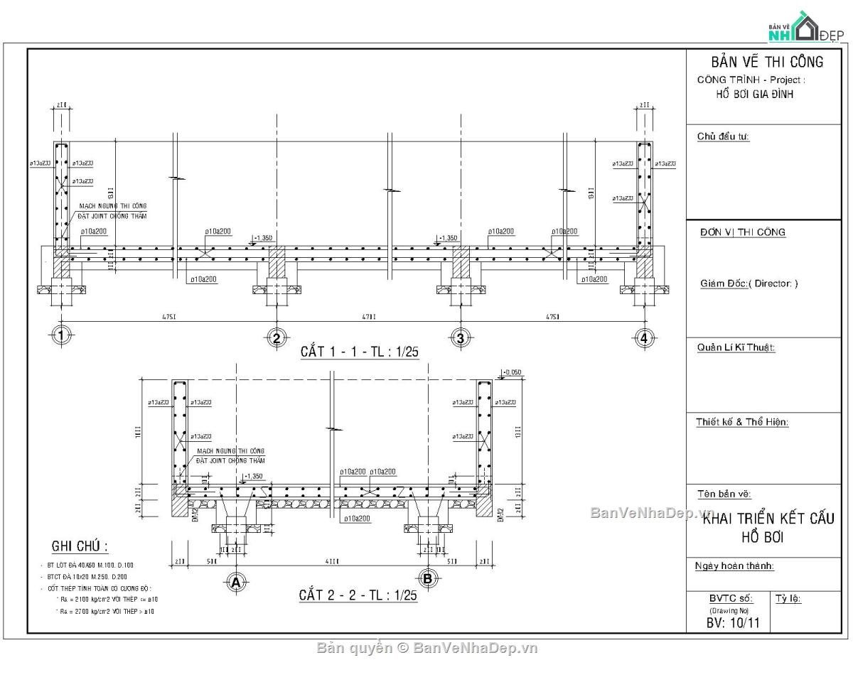 Bản vẽ autocad hồ bơi,xay dung ho boi,thi cong ho boi,thiết kế hồ bơi