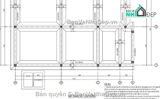 biệt thự 1 tầng,file cad biệt thự 1 tầng,biệt thự 1 tầng file cad