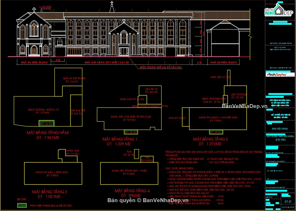 bản vẽ bệnh viện,kiến trúc bệnh viện,bản vẽ kiến trúc bệnh viện,bản vẽ cải tạo,file cad bệnh viện