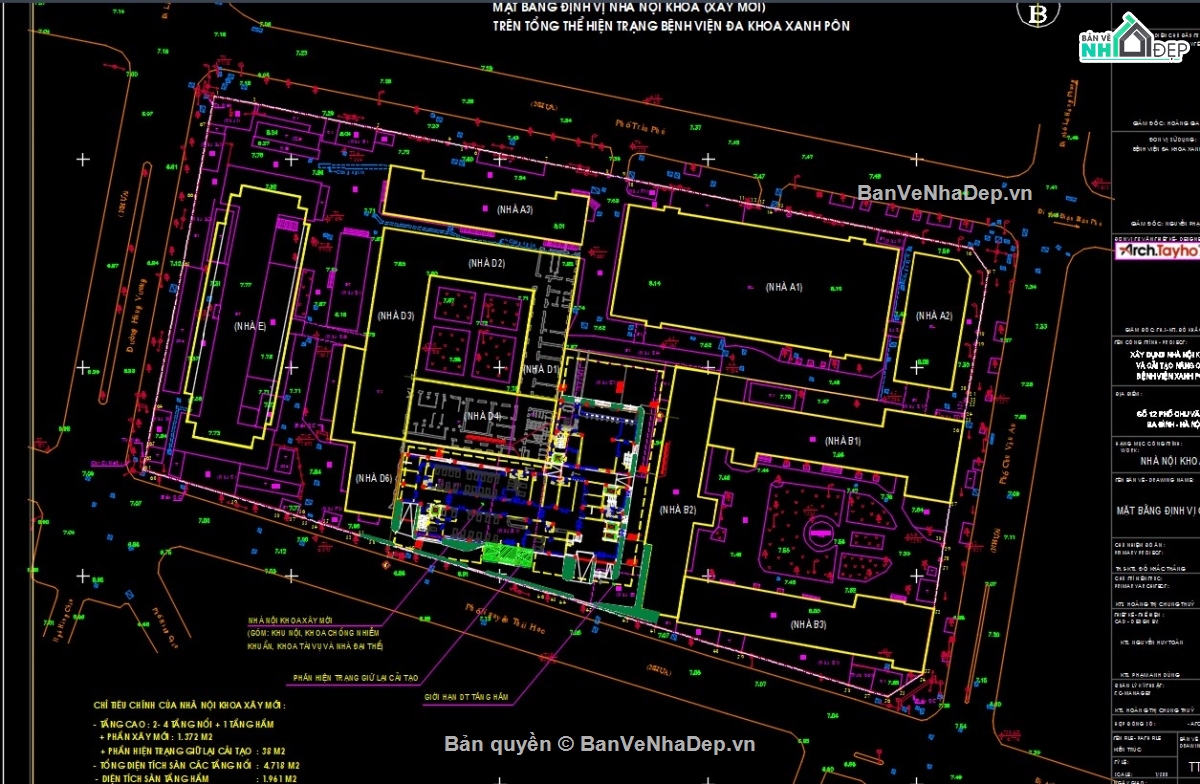 bản vẽ bệnh viện,kiến trúc bệnh viện,bản vẽ kiến trúc bệnh viện,bản vẽ cải tạo,file cad bệnh viện
