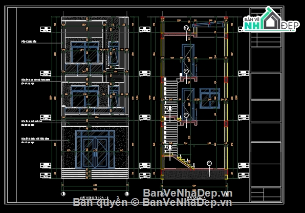 nhà phố 3 tầng,kiến trúc nhà ở gia đình,model sketchup nhà phố 5x16m,bản vẽ kĩ thuật,model sketchup hiện đại