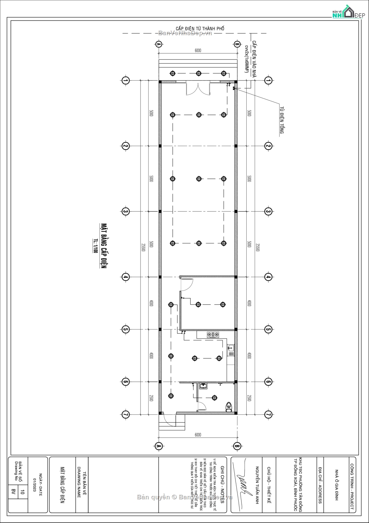 Hồ sơ bản vẽ cấp phép xây dựng nhà ở liền kề,bản vẽ cấp phép,Hồ sơ cấp phép