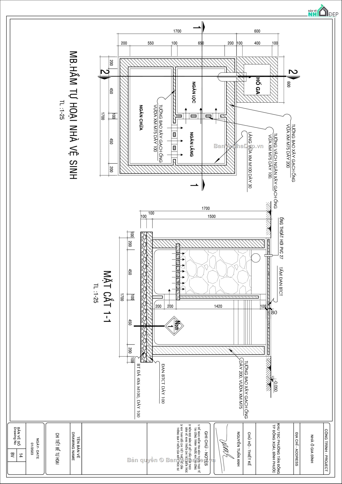 Hồ sơ bản vẽ cấp phép xây dựng nhà ở liền kề,bản vẽ cấp phép,Hồ sơ cấp phép