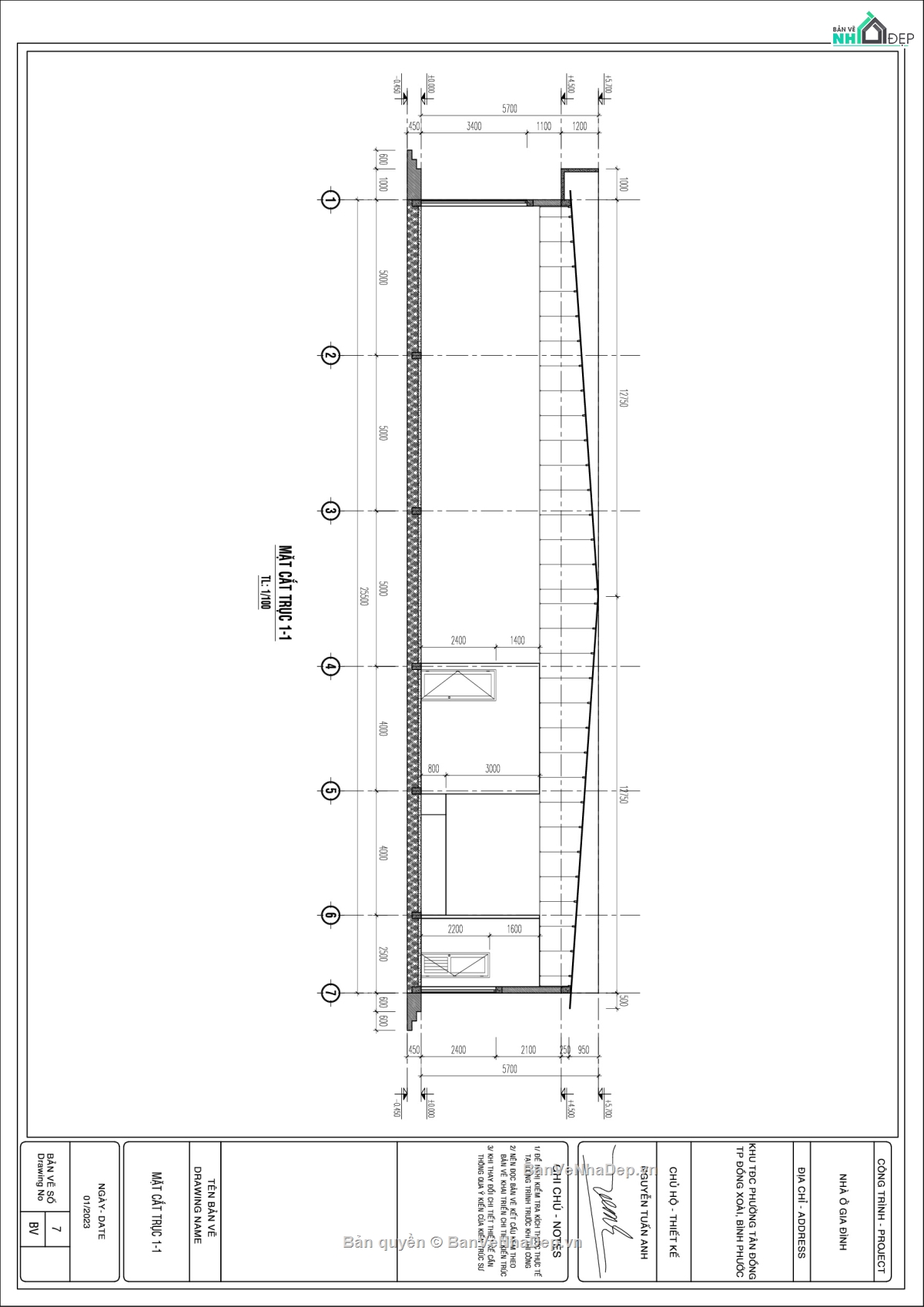 Hồ sơ bản vẽ cấp phép xây dựng nhà ở liền kề,bản vẽ cấp phép,Hồ sơ cấp phép