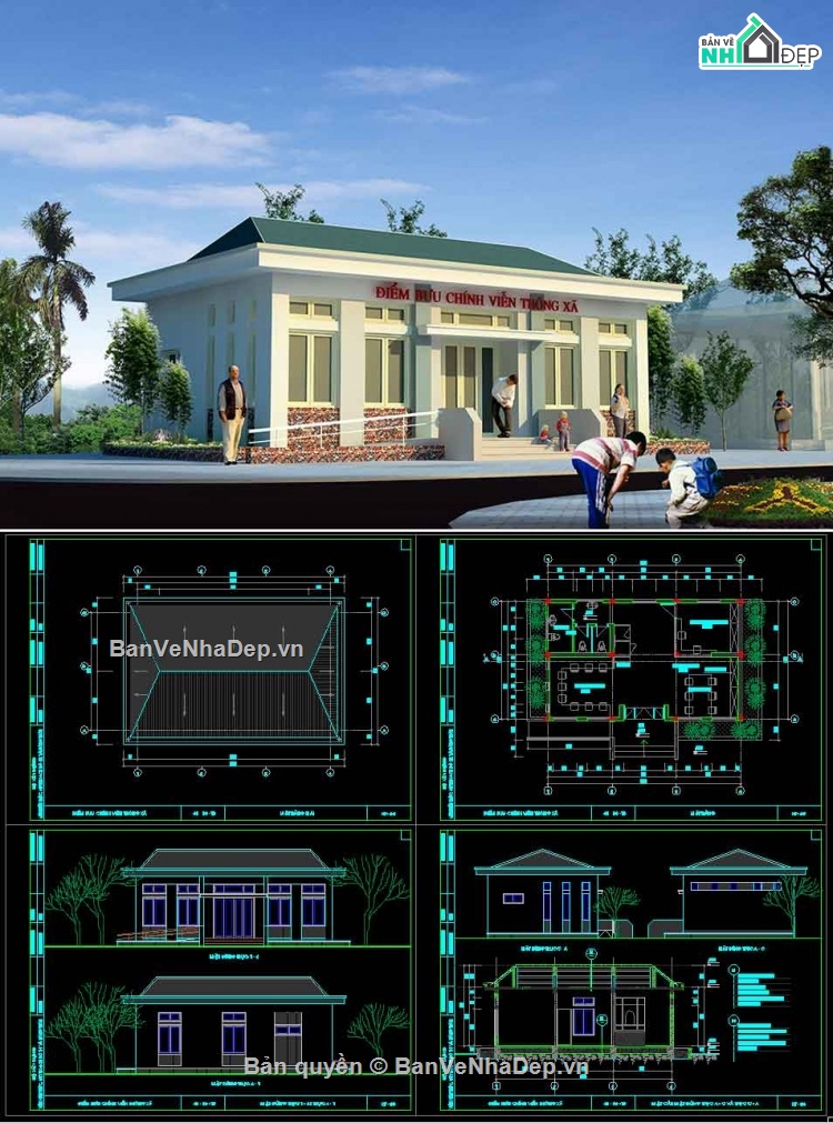 Hồ sơ thiết kế,tòa nhà viễn thông,cad tòa nhà,viễn thông,thiết kế tòa nhà