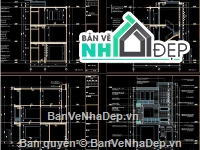 nhà phố 3 tầng,thiết kế nhà phố,hồ sơ thiết kế nhà