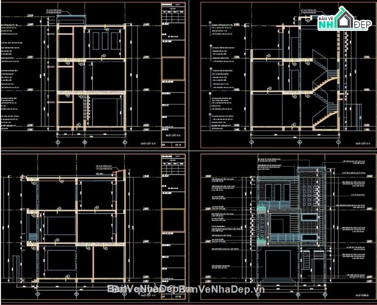 nhà phố 3 tầng,thiết kế nhà phố,hồ sơ thiết kế nhà