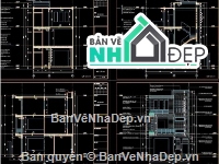 nhà phố 3 tầng,thiết kế nhà phố,hồ sơ thiết kế nhà