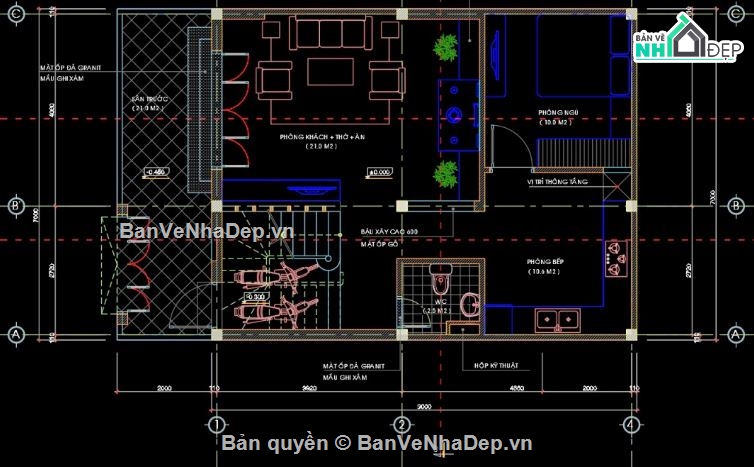 nhà phố 3 tầng,thiết kế nhà phố,hồ sơ thiết kế nhà