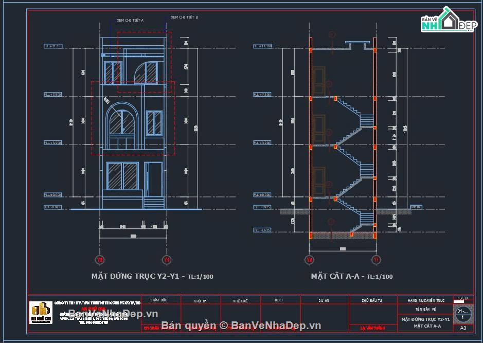Bản vẽ nhà phố,nhà phố 5x18m,thiết kế nhà