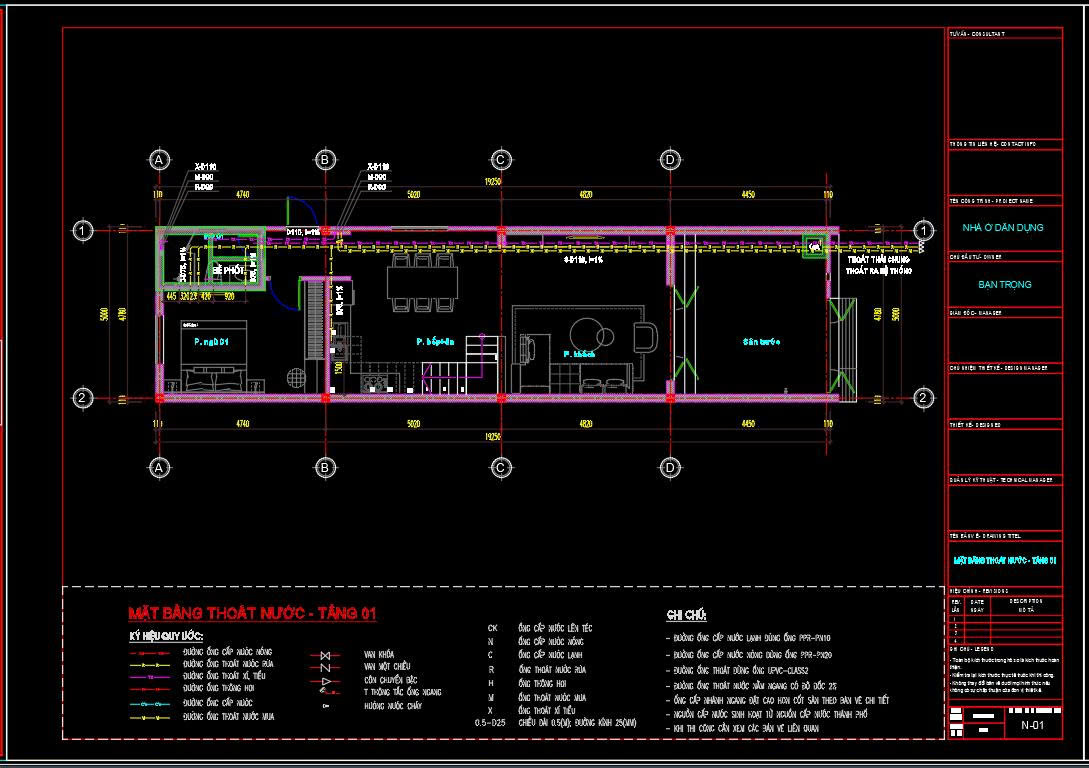 Hồ sơ thiết kế,#Bản vẽ thiết kế,Nhà phố 3 tầng hiện đại,Nhà phố hiện đại,#Nhà phố 3 tầng,#Nhà phố 3 tầng 5mx19.5m
