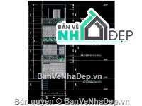 nhà phố 4 tầng,file cad nhà phố 4 tầng,nhà phố 4 tầng file cad