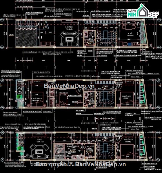 nhà phố 4 tầng,file cad nhà phố 4 tầng,nhà phố 4 tầng file cad