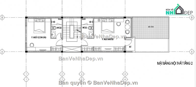 nhà 4 tầng,hồ sơ thiết kế,bản vẽ thiết kế