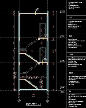 nhà phố 2 tầng 1 tum,file cad nhà phố 2 tầng 1 tum,cad nhà phố 2 tầng 1 tum