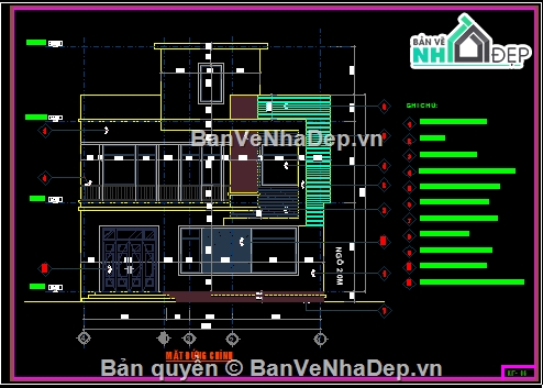 Biệt thự 2 tầng,file cad biệt thự 2 tầng,bản vẽ biệt thự 2 tầng,kiến trúc biệt thự 2 tầng,biệt thự 2 tầng 10.7x10m